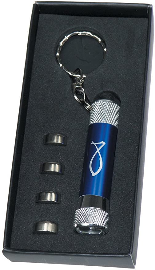 Schlüsselanhänger Blau LED-Taschenlampe von Uljö °°