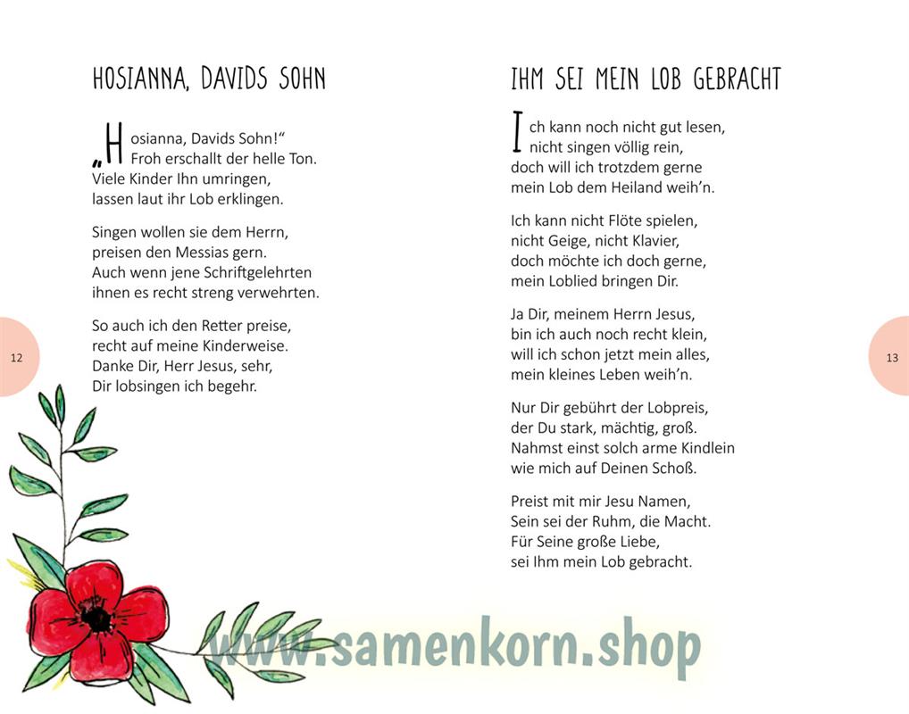 Hab Dank, Herr Jesus! - Kindergedichte