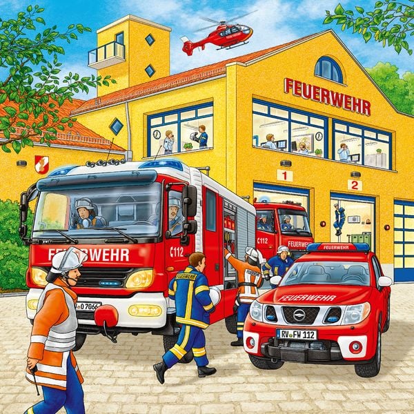 Kinderpuzzle ab 5 Jahren - Feuerwehreinsatz - 49 Teile