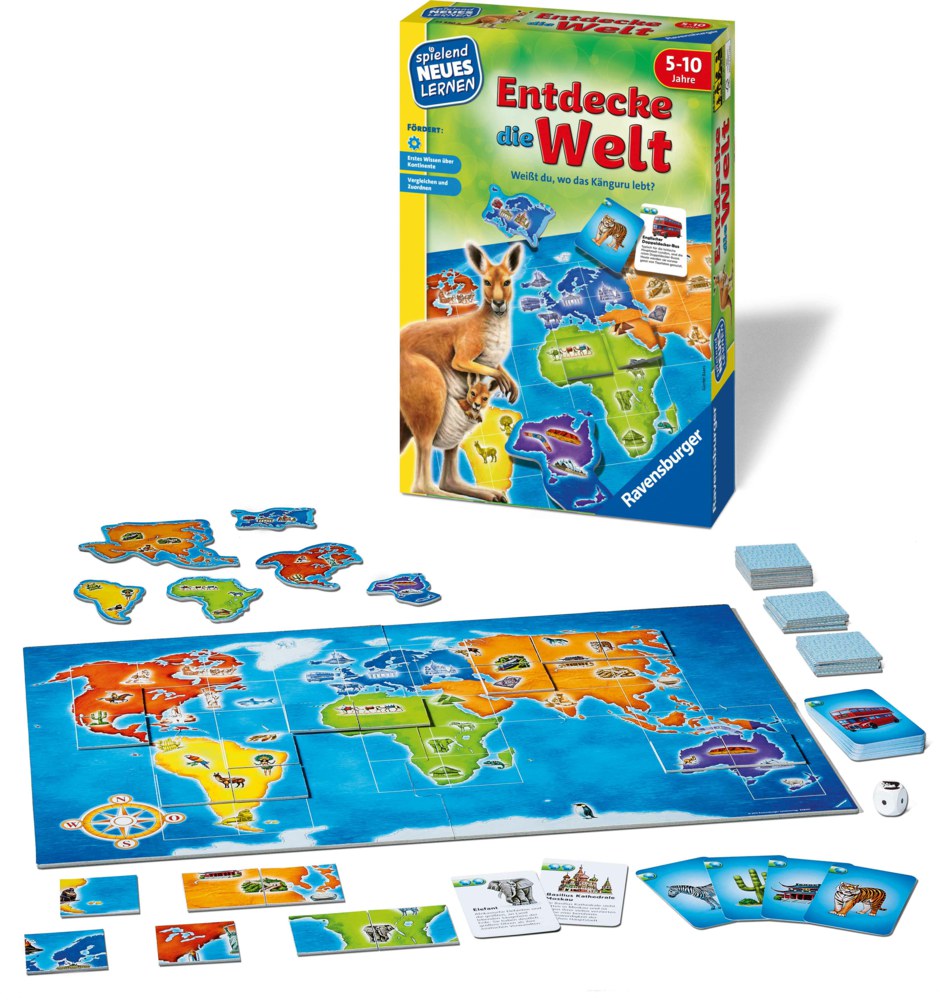 Entdecke die Welt - Kinderspiel ab 5 Jahren