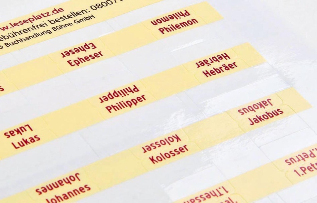 Bibel-Griffregister
für alle gängigen Bibelausgaben
Ohne Apokryphen