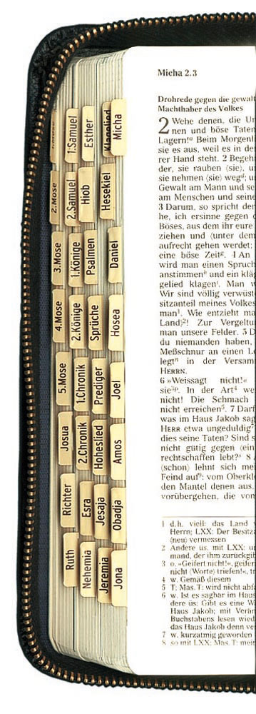 Bibel-Griffregister
für alle gängigen Bibelausgaben
Ohne Apokryphen