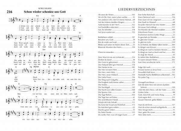 Sing auf dem Weg
217 Lieder mit zwei- bis vierstimmigem Notensatz