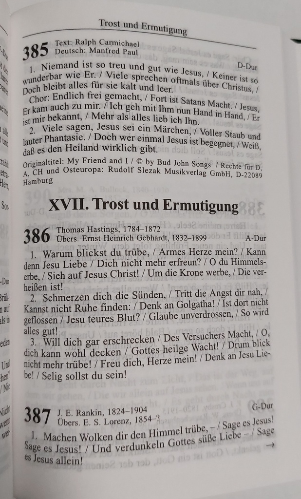 Gemeinschaftslieder für Gemeinde und Familie