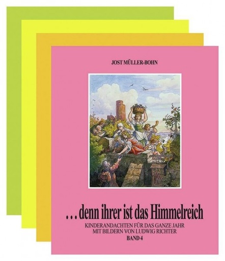 Denn ihrer ist das Himmelreich
Kinderandachten für das ganze Jahr, Band 1-4, Hardcover