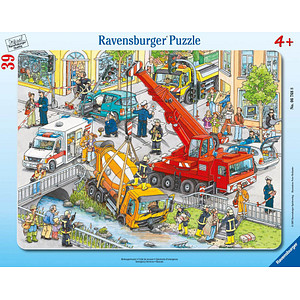 Kinderpuzzle ab 4 Jahren - Rettungseinsatz - 39 Teile