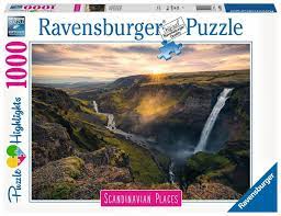 Puzzle 1000 Teile - Haifoss auf Island