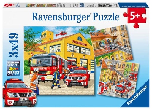 Kinderpuzzle ab 5 Jahren - Feuerwehreinsatz - 49 Teile